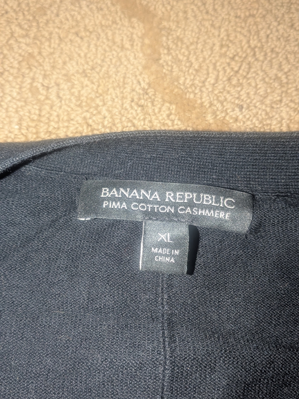 Banana Republic WOMEN'S Pima Cotton Cashmere SWEATER CARDIGAN XL WORN 1X